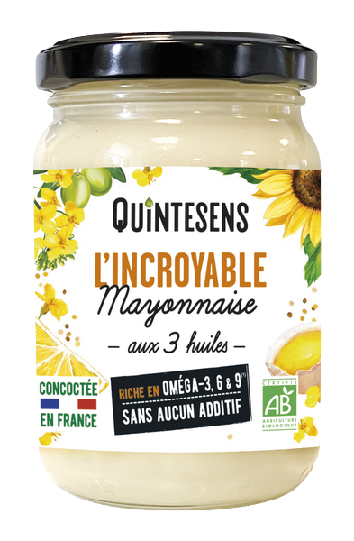 Quintesens -- L'incroyable mayonnaise bio - 180 g